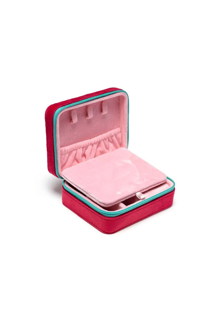 Strawberry Season Velvet Jewelry Case