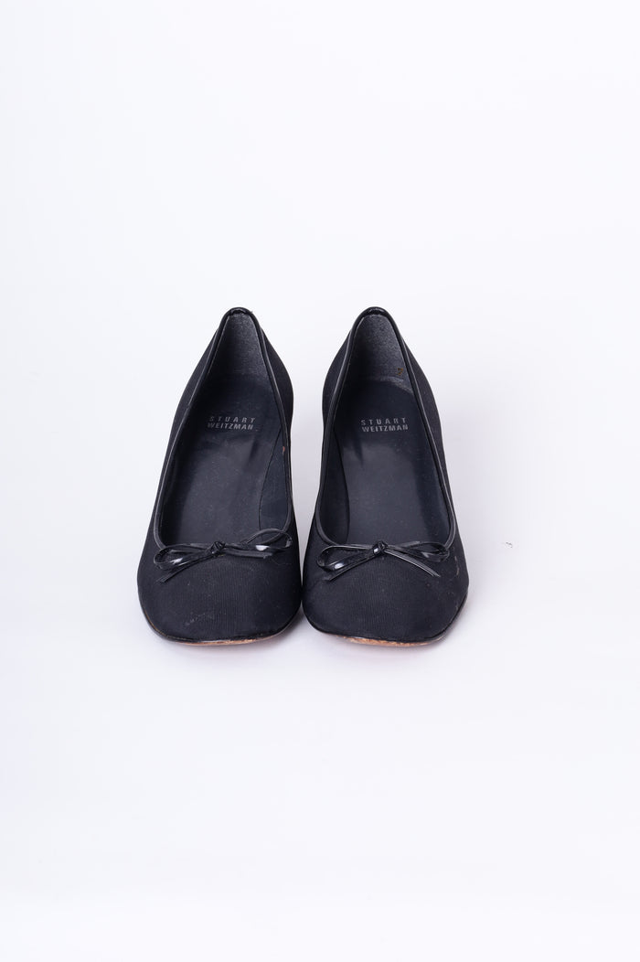 Stuart Weitzman Womens Black Heels Size EU 38.5