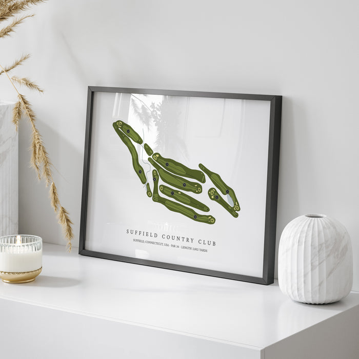 Suffield Country Club | Golf Course Map | On Table
