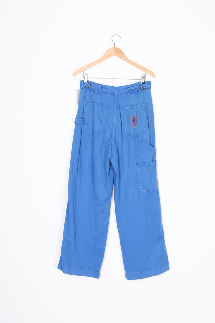 Suk Workwear Womens Blue Pants Size 12