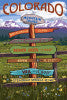 Summer Colorado Signpost Coaster