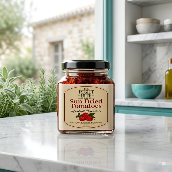 Sundried Tomatoes with Herb & Oil 340g - Tayyib Store - The Right Bite - Lahore