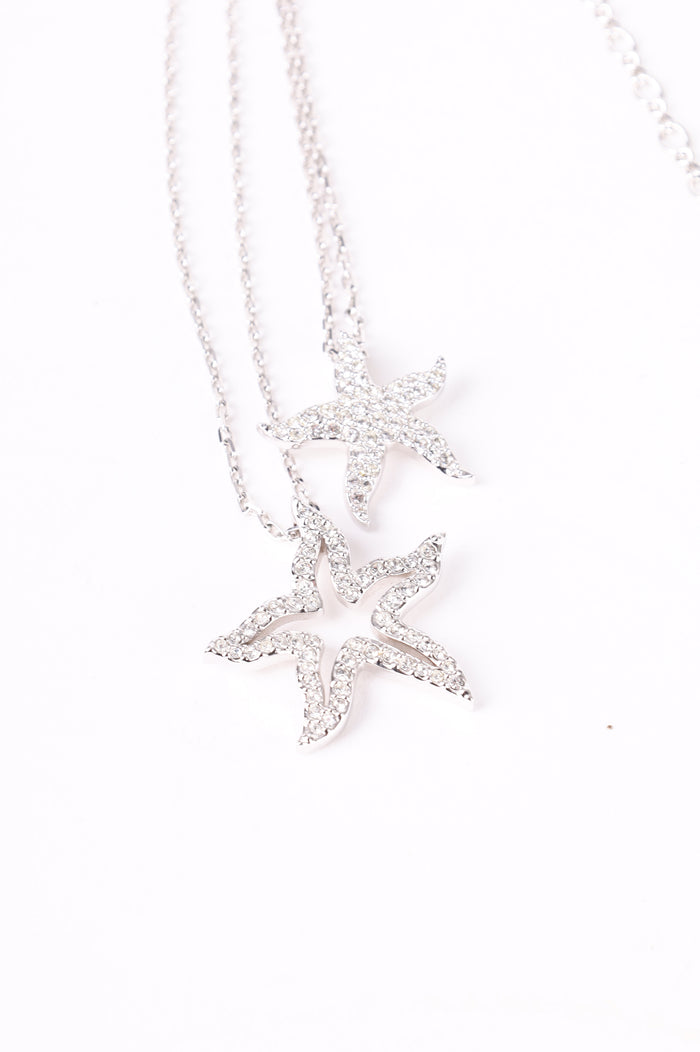 Swarovski Womens Silver Necklace Size O/S