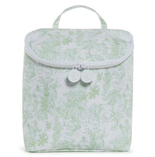 Take Away Lunch Bag- Green Bunny Toile- PRE ORDER