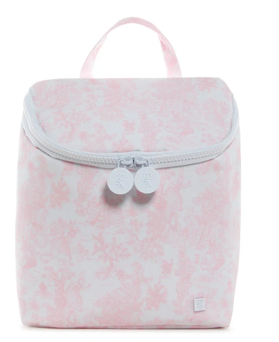 Take Away Lunch Bag-Pink Bunny Toile- PRE ORDER