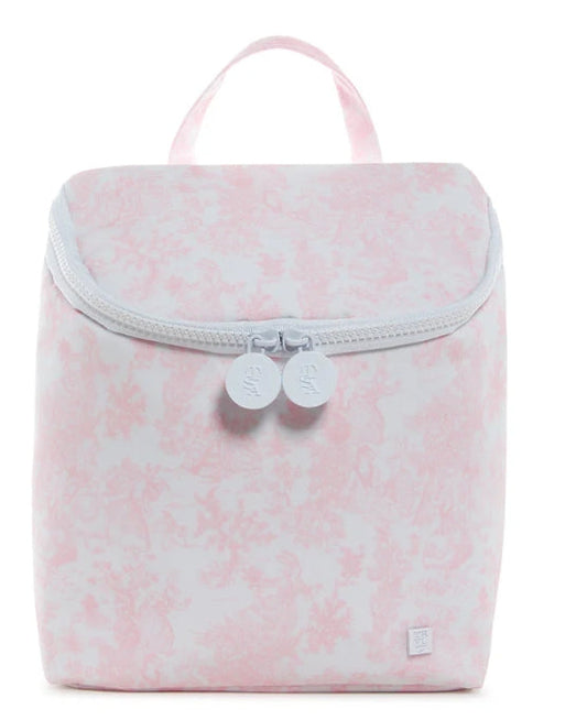 Take Away Lunch Bag-Pink Bunny Toile- PRE ORDER