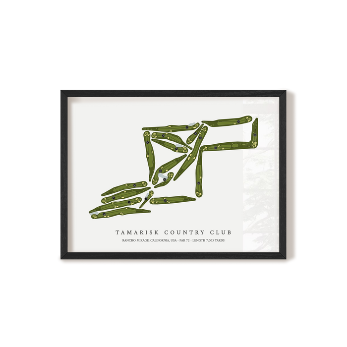 Tamarisk Country Club | Golf Course Map | Black+Frame