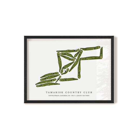 Tamarisk Country Club | Golf Course Map | Black+Frame