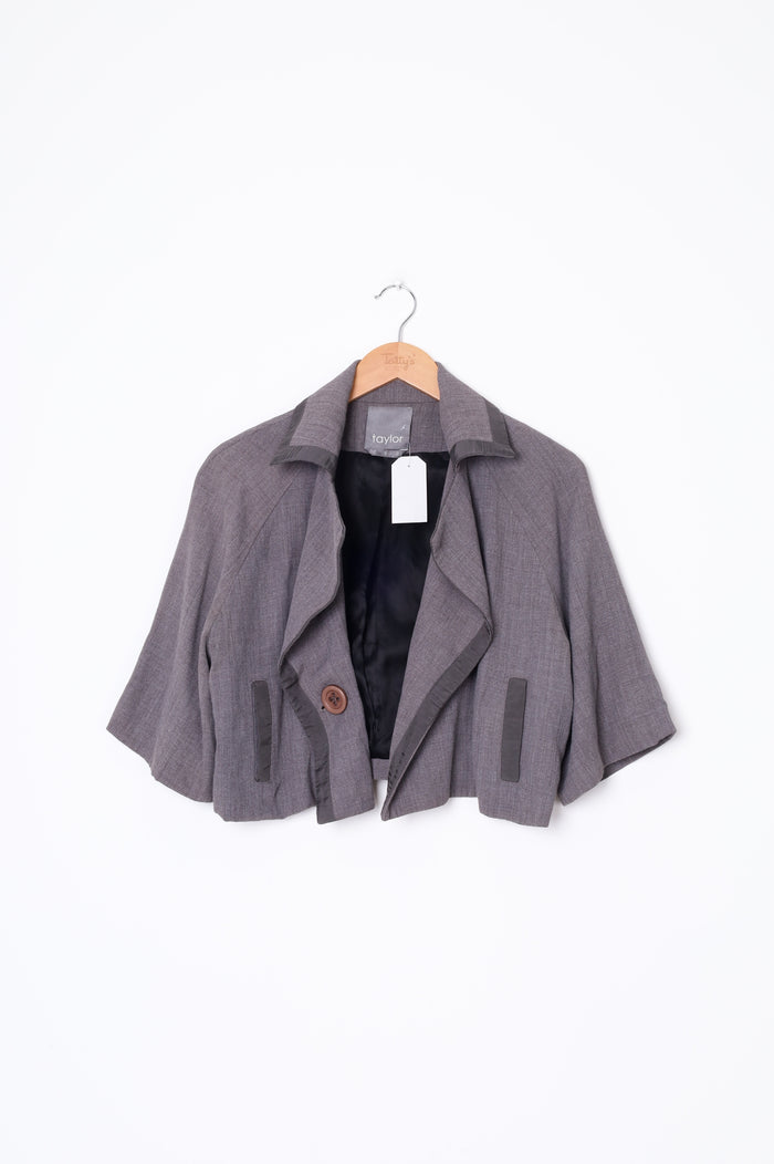 Taylor Womens Grey Jacket Size L