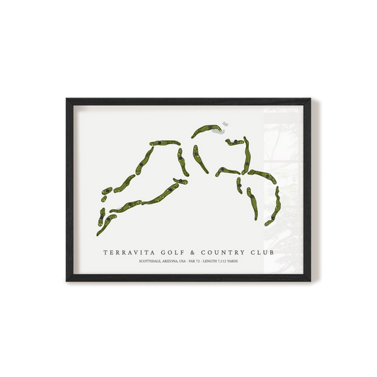 Terravita Golf & Country Club | Golf Course Map | Black Frame