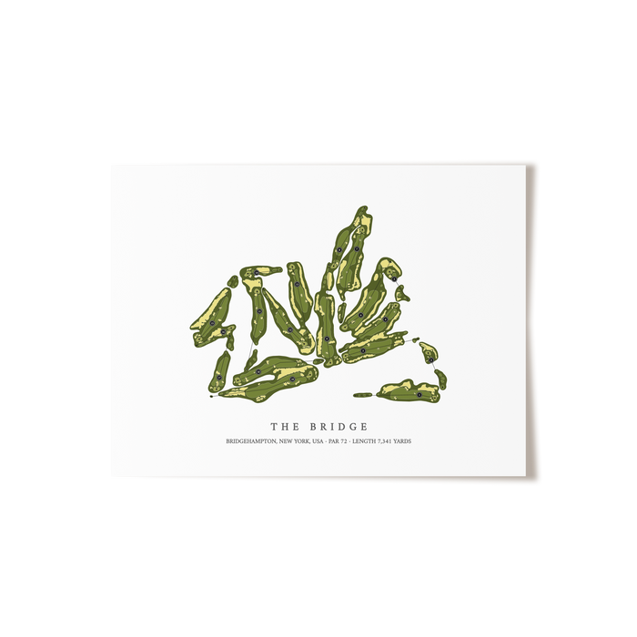 The Bridge | Golf Course Map | Unframed