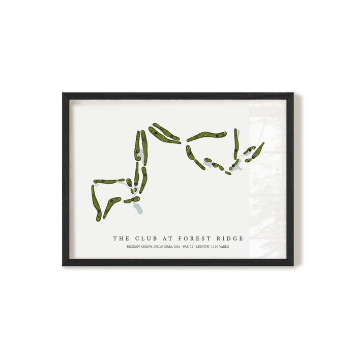 The Club at Forest Ridge | Golf Course Map | Black+Frame