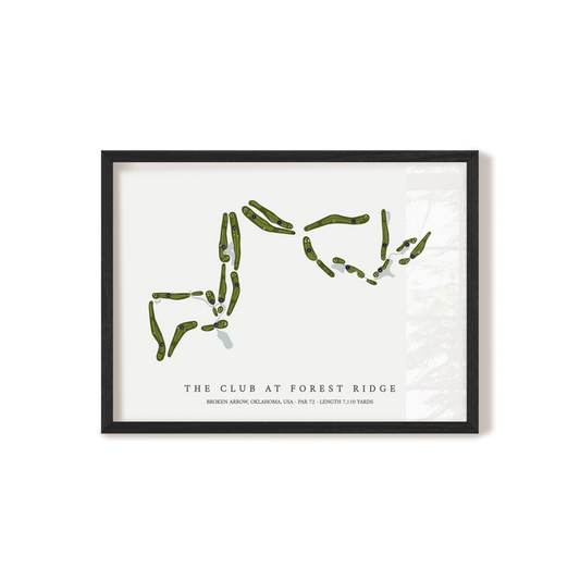 The Club at Forest Ridge | Golf Course Map | Black+Frame