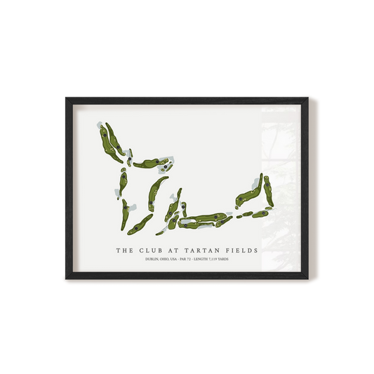 The Club at Tartan Fields | Golf Course Map | Black Frame