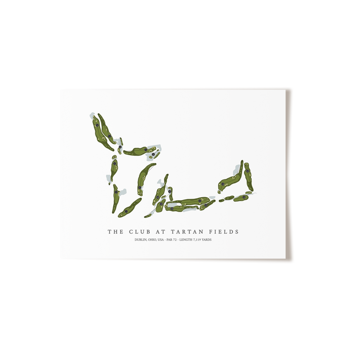 The Club at Tartan Fields | Golf Course Map | Unframed