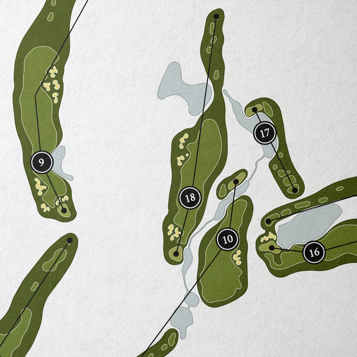 The Club at Tartan Fields | Golf Course Map | Close Up