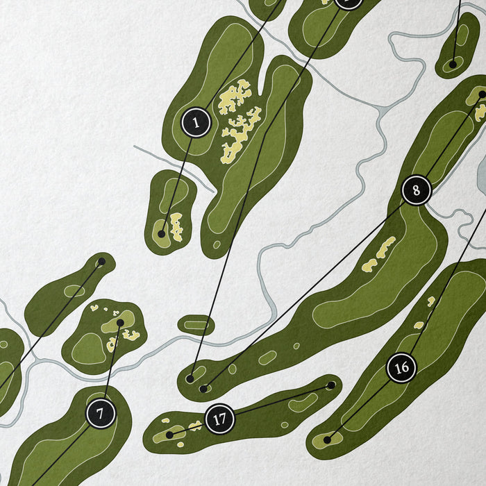 The Golf Club At Creighton Farms | Golf Course Map | Close Up