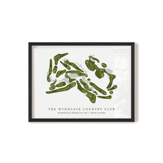 The Wyndgate Country Club | Golf Course Map | Black+Frame