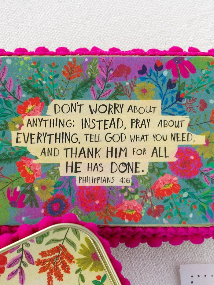 Tin Prayer Box - Don't Worry About Anything-view 3