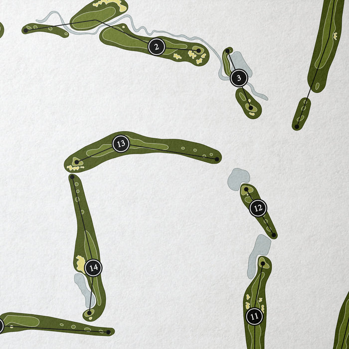 Torreon Golf Club - Cabin Course | Golf Course Map | Close Up