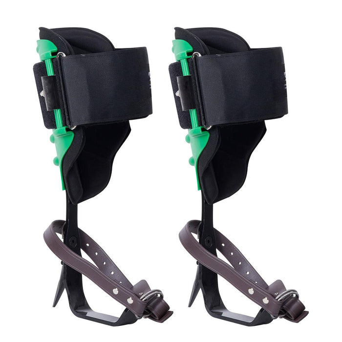 Tree Climbing Spikes Set Steel Adjustable Pole Climbing Gaffs with Straps Arborist Lineman Tree Spurs