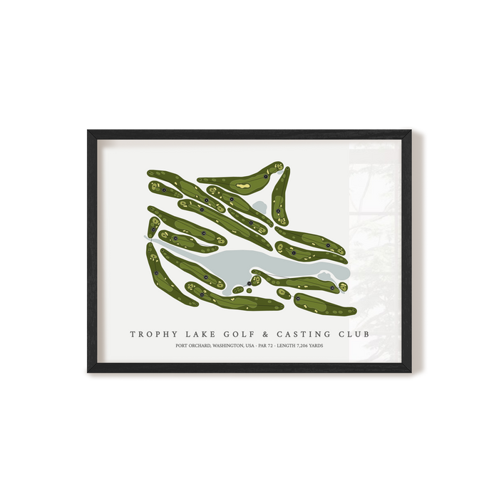 Trophy Lake Golf & Casting Club | Golf Course Map | Black+Frame