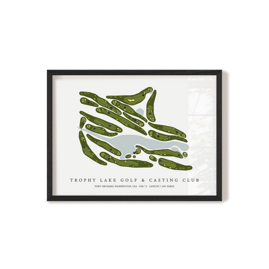 Trophy Lake Golf & Casting Club | Golf Course Map | Black+Frame