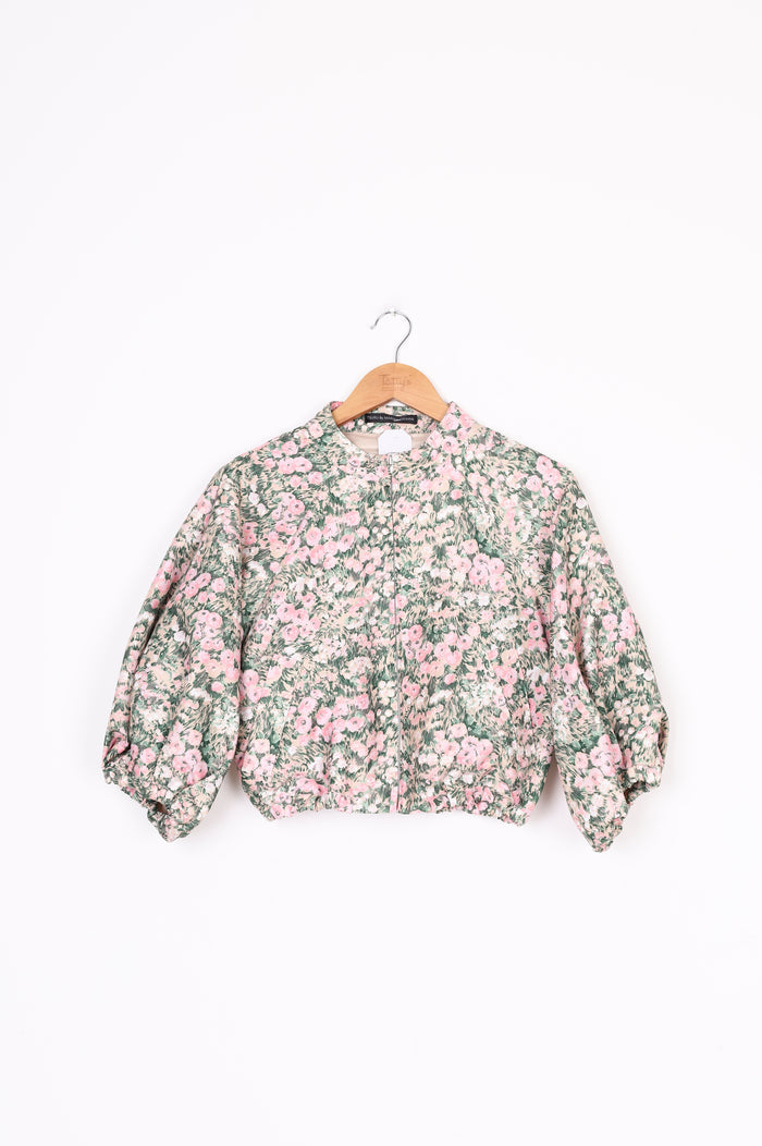 Tsuru by Mariko Oikawa Womens Green Jacket Size F