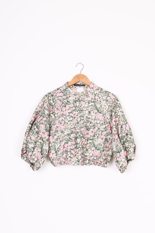 Tsuru by Mariko Oikawa Womens Green Jacket Size F