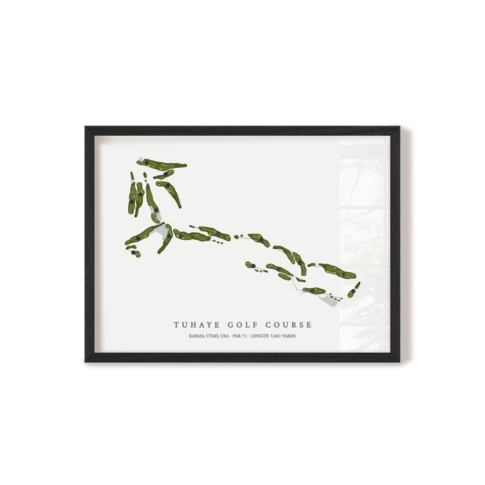 Tuhaye Golf Course | Golf Course Map | Black Frame