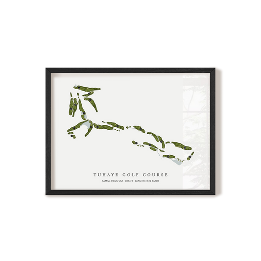 Tuhaye Golf Course | Golf Course Map | Black Frame