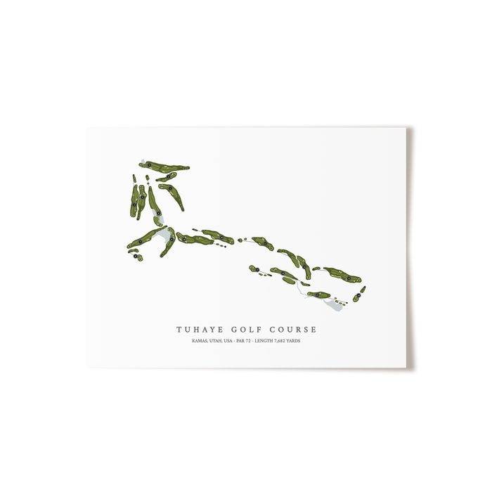 Tuhaye Golf Course | Golf Course Map | Unframed
