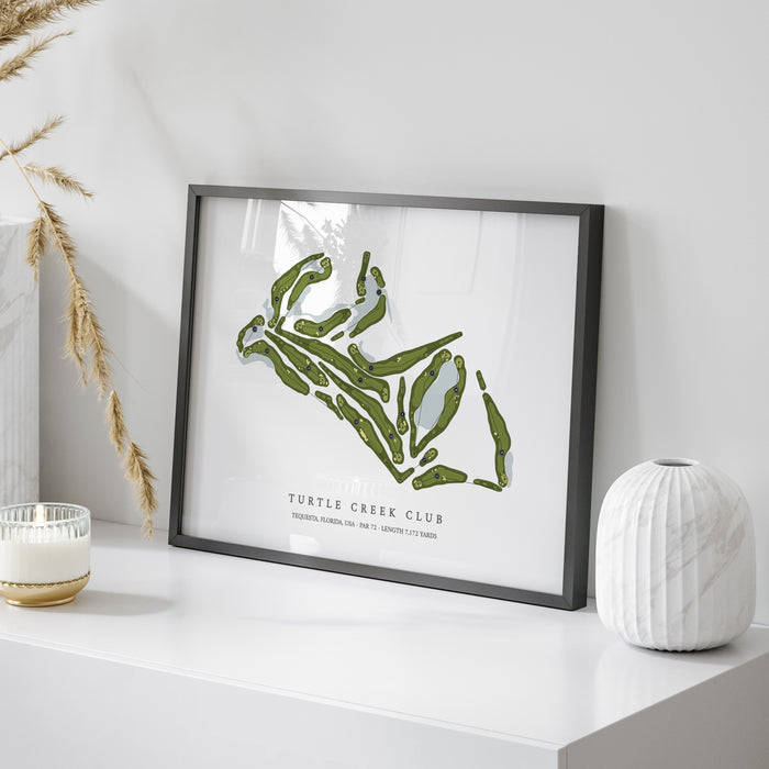 Turtle Creek Club | Golf Course Map | On Table