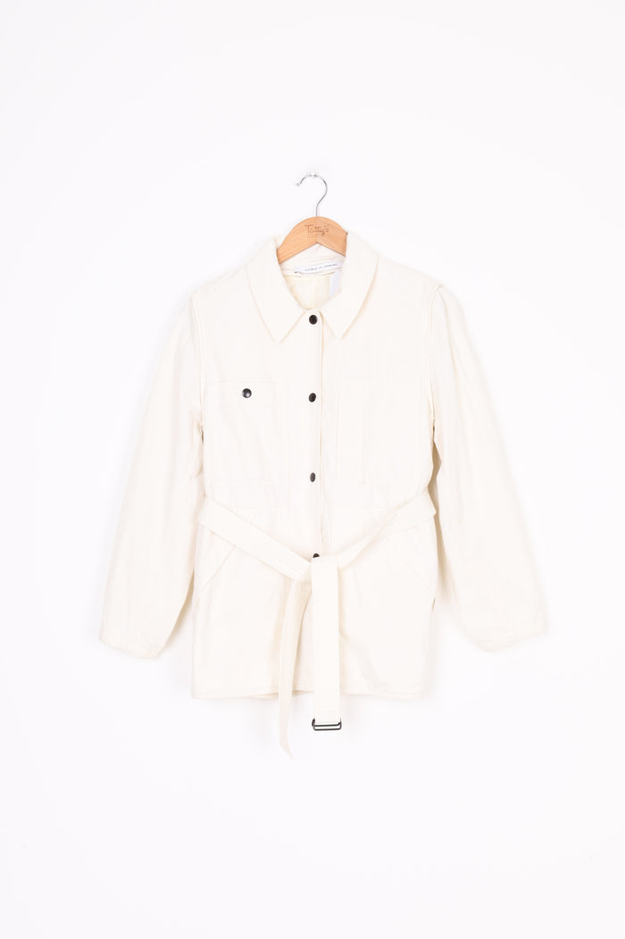 Uniqlo x Lemaire Womens White Coat Size M