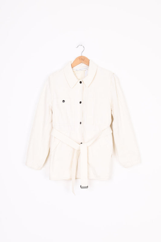 Uniqlo x Lemaire Womens White Coat Size M