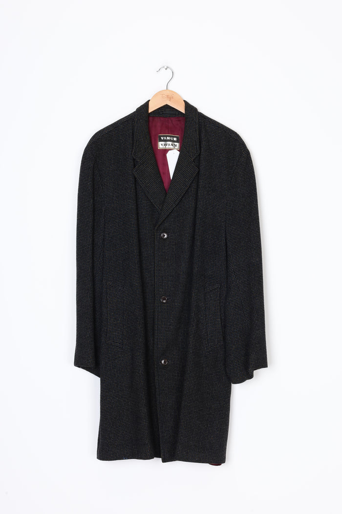 Vance Vivian Mens Black Coat Size M
