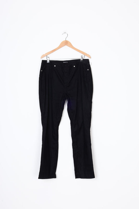 Vassalli  Womens Black Pants Size 16