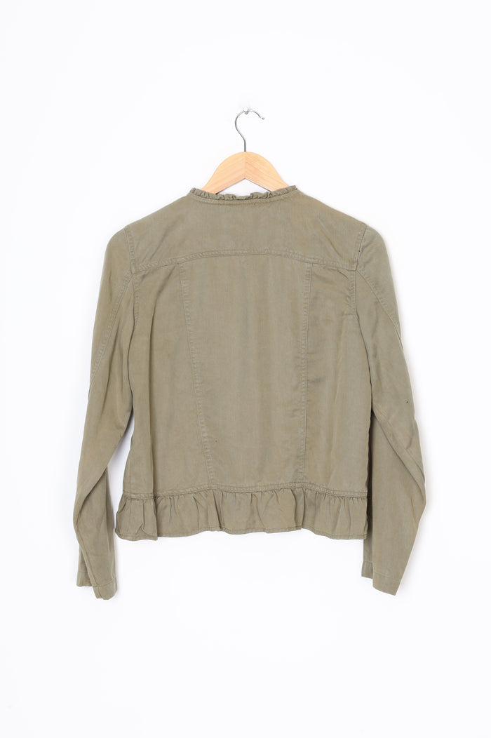Vassalli  Womens Green Jacket Size 8