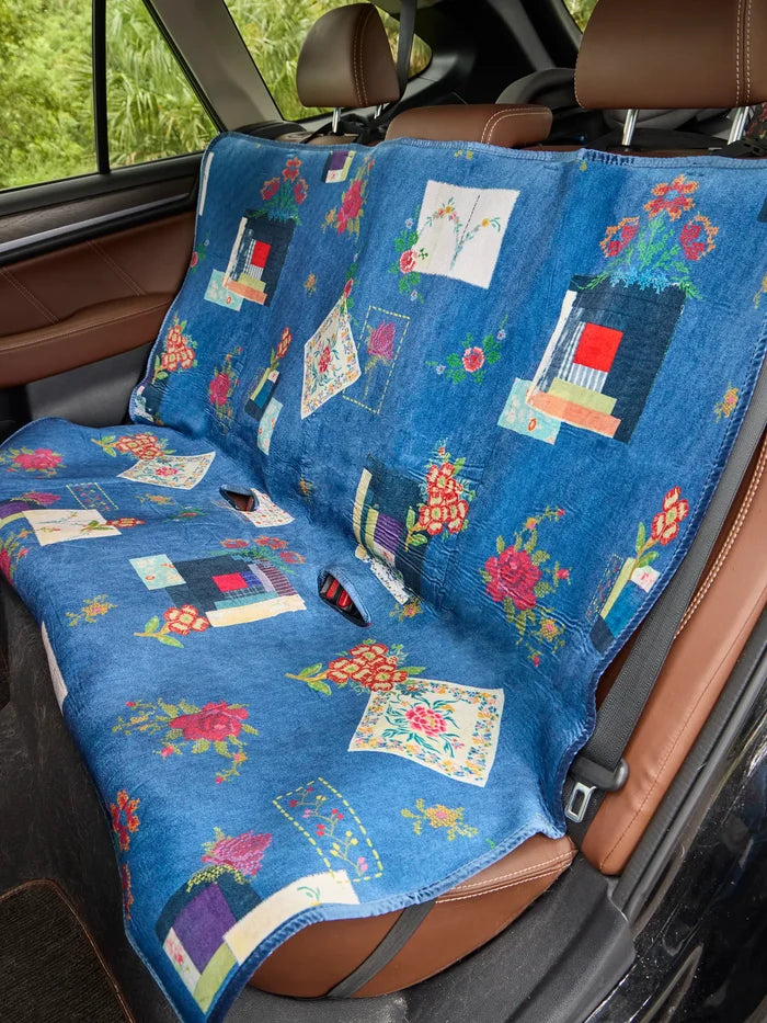 Velvet Back Car Seat Cover - Western Craft-view 1