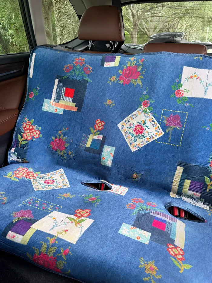 Velvet Back Car Seat Cover - Western Craft-view 2