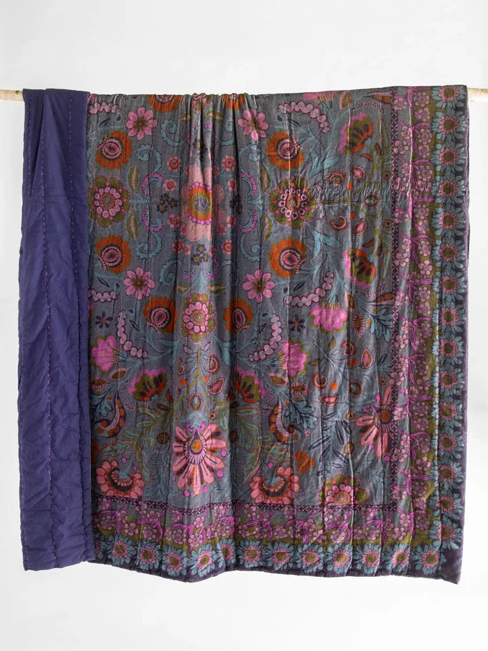 Cotton Velvet Quilt - Twilight-view 2