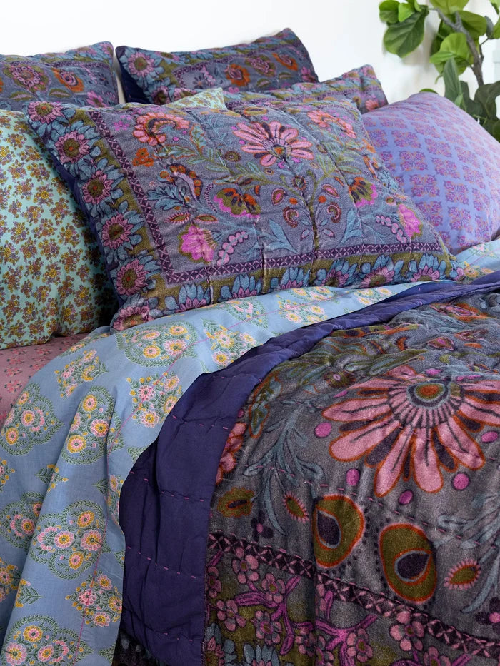 Cotton Velvet Quilt - Twilight-view 4