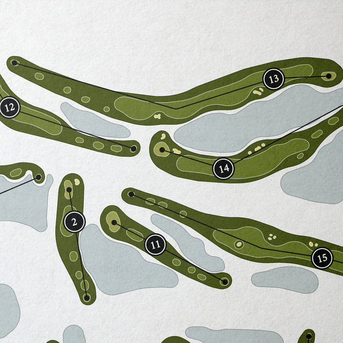 Verandah Club - Old Orange | Golf Course Map | Close Up