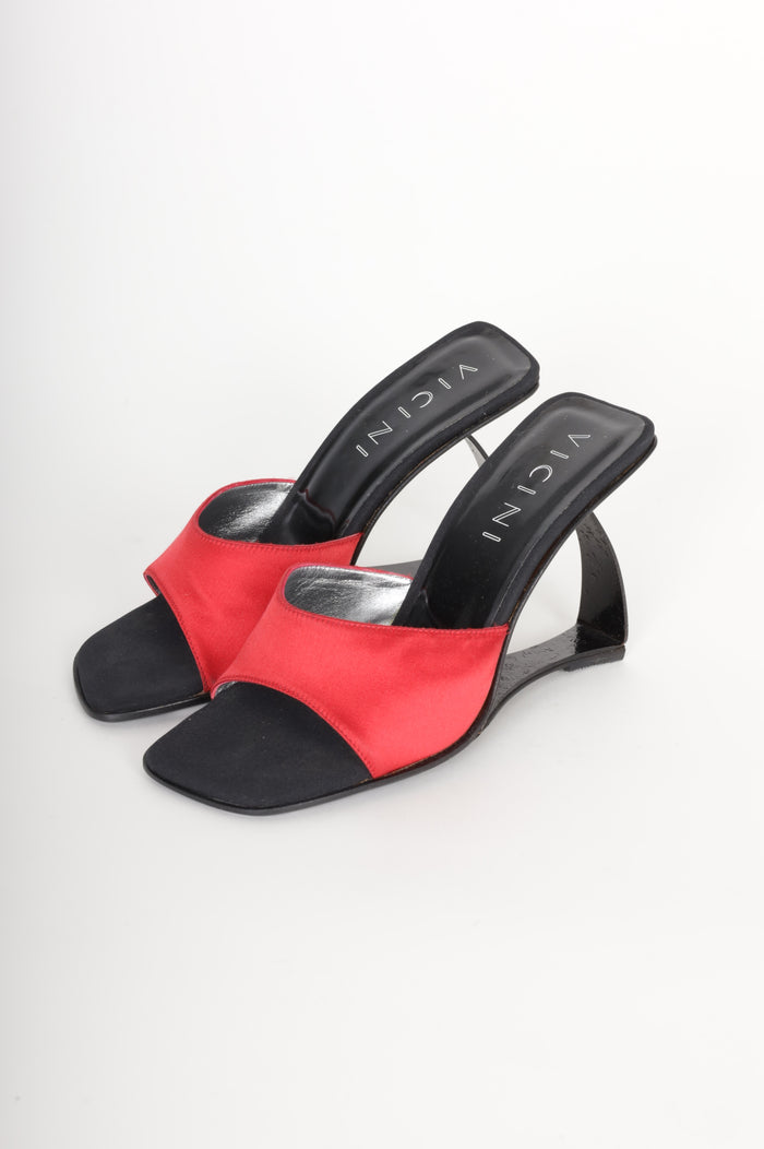 Vicini Womens Red Heels Size EU 37.5