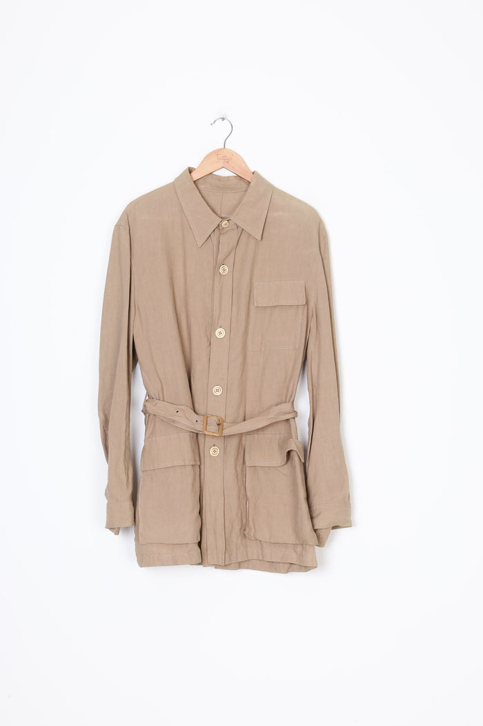 Victor Victoria Mens Beige Jacket Size 52