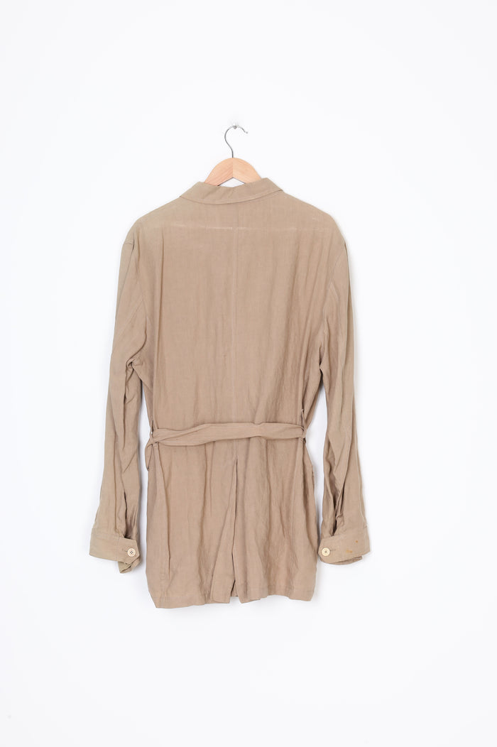 Victor Victoria Mens Beige Jacket Size 52