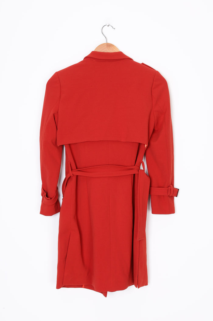 Vigo Haute Couture Womens Orange Coat Size S