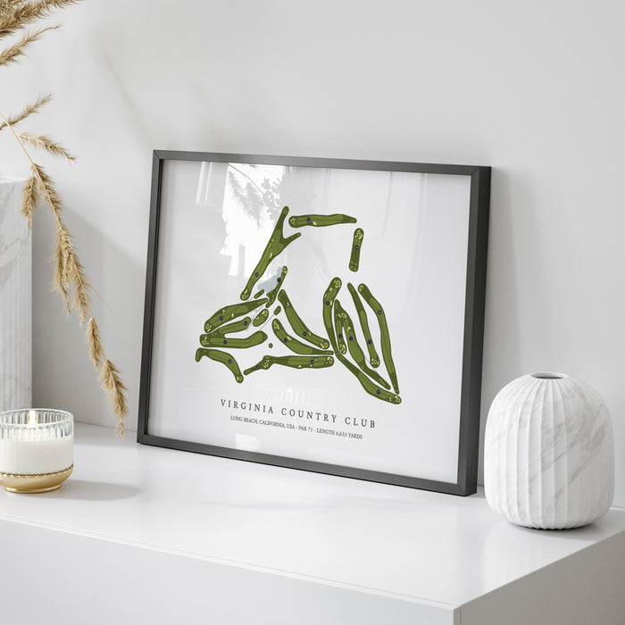 Virginia Country Club | Golf Course Map | On Table