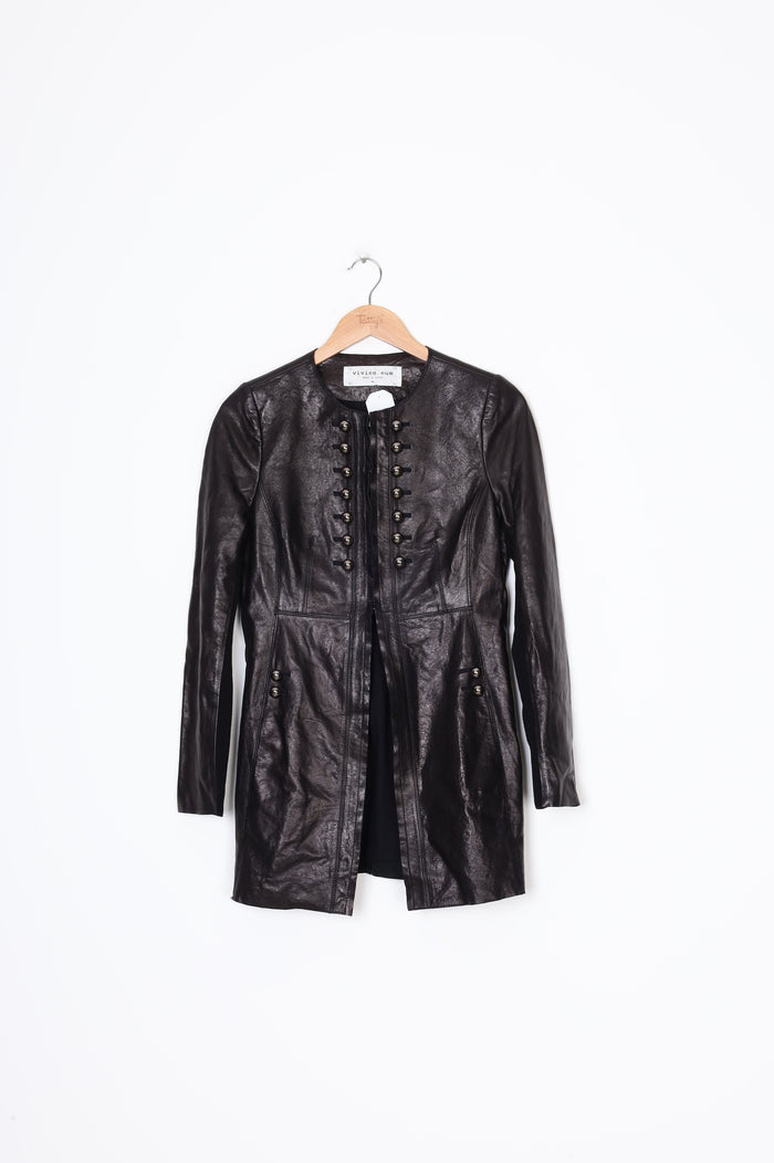 Vivien Eum Womens Black Jacket Size M