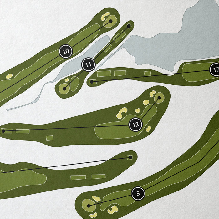 Westchester Country Club - South Course | Golf Course Map | Close Up